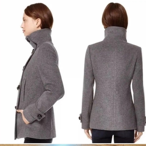 ARITZIA TALULA BABATON Howell Cashmere Virgin Wool Peacoat Charcoal Grey XS - Picture 2 of 8